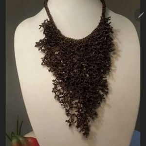 Adametu Jewelry Brown Vine Necklace set